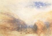 J.M.W. Turner The Lauerzersee with on Mythens oil on canvas